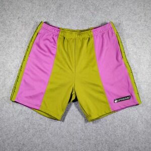 Supreme Barbed Wire Athletic Shorts Green Purple Colorblock Mens Large